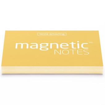 Elektrostatyczne suchościeralne karteczki na notatki - żółte pastelowe 7 x 5 cm