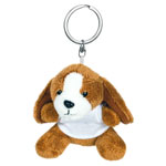 Key ring plushy dog with t-shirt for printing