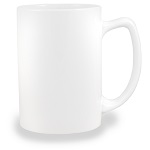 Big mug for sublimation with a pointed handle