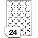 Samoprzylepne etykiety papierowe fotograficzne do drukarek atramentowych - 24 etykiety na arkuszu