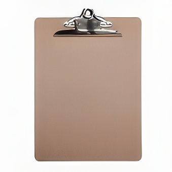 Clipboard - podkładka do pisania z płyty HDF MAUL Classic A4, kolor - jasnobrązowy