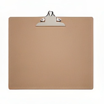 Clipboard - podkładka do pisania pozioma z płyty HDF MAUL Classic A3, kolor - jasnobrązowy