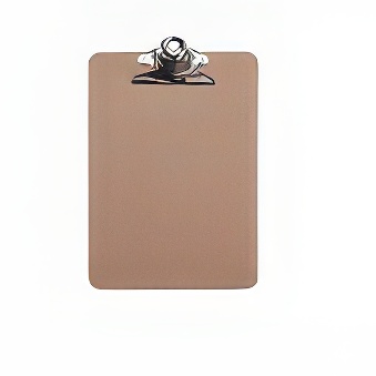 Clipboard - podkładka do pisania z płyty HDF MAUL Classic A5, kolor - jasnobrązowy