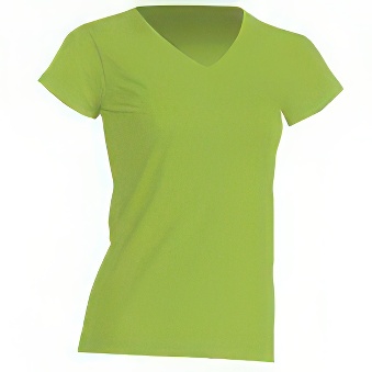 Koszulka damska V-neck do nadruku Kolor: jasnozielony Rozmiar: XL
