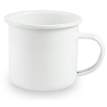 Enamel Steel Sublimation Mug - White Rim