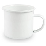 Enamel steel mug for sublimation - white