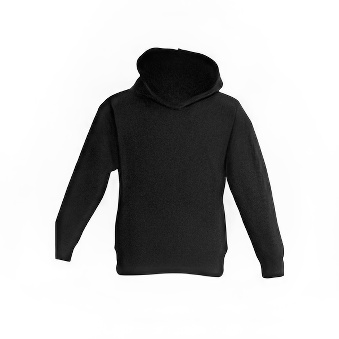 Bluza dziecięca z kapturem do nadruku Kolor: czarny Rozmiar: 122 cm