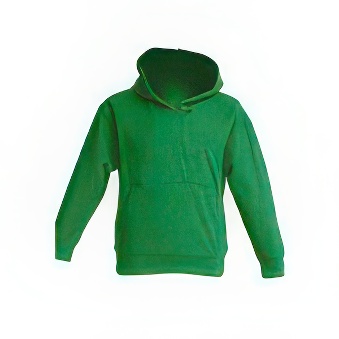 Bluza dziecięca z kapturem do nadruku Kolor: zielony Rozmiar: 110 cm