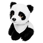 Teddy panda with a white scarf for sublimation