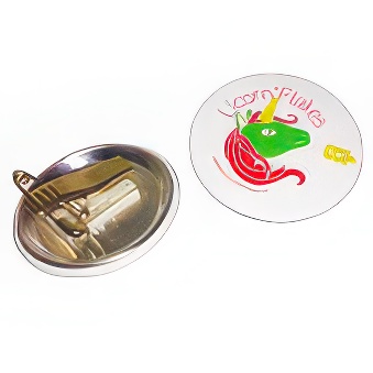 Elementy do składania przypinek z zapięciem typu żabka