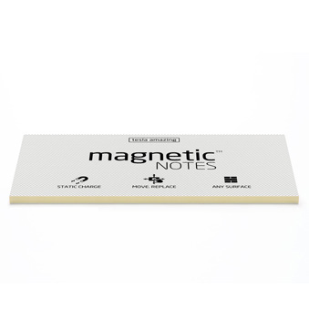 Elektrostatyczne suchościeralne karteczki na notatki - przezroczyste 20 x 10 cm