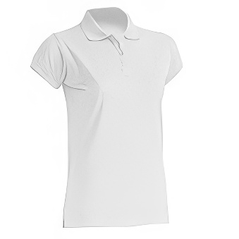T-shirt Polo standard damski Kolor: biały Rozmiar: XL