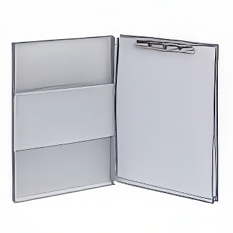 Clipboard - podkładka do pisania aluminiowy MAUL Assist ze schowkiem A4