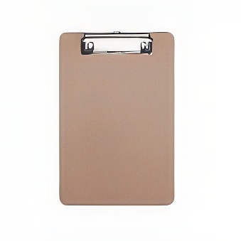 Clipboard - podkładka do pisania z płyty HDF MAUL Basic A5, kolor - jasnobrązowy