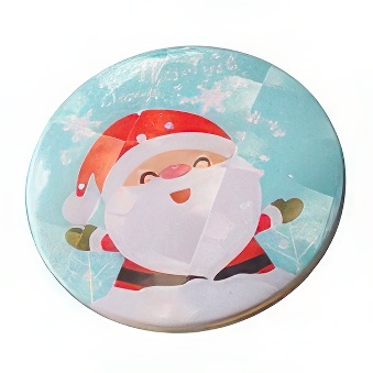 Elementy do składania przypinek z folią pryzmatyczną i zapięciem typu agrafka