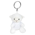 Key ring plushy sheep with t-shirt for printing