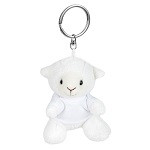 Key ring plushy sheep with t-shirt for sublimation