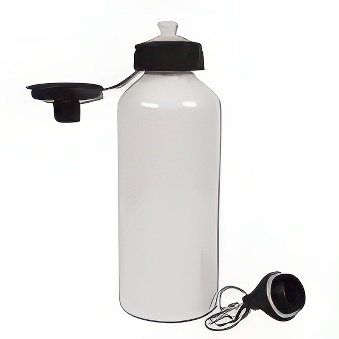 Metalowy bidon do sublimacji i graweru biała, 600 ml
