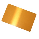 Wizytówki aluminiowe złote - 100 sztuk