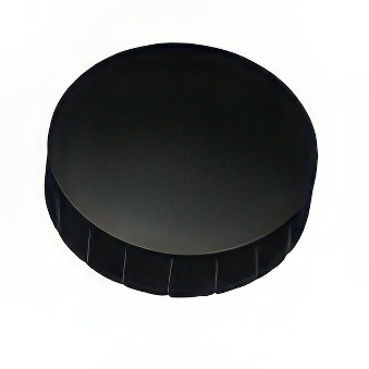 Magnesy tablicowe biurowe okrągłe - czarne 38 mm