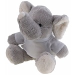 Teddy elephant with a white T-shirt for sublimation