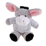 Teddy donkey with a white T-shirt for sublimation