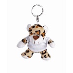 Key ring plushy panther with t-shirt for overprint
