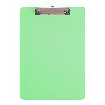 Clipboard - podkładka do pisania plastikowa, przezroczysta MAUL Neon, kolor - zielony neonowy