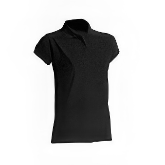 T-shirt Polo standard damski Kolor: czarny Rozmiar: L