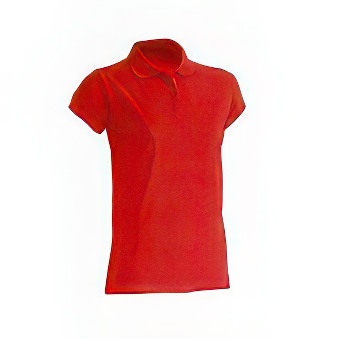 T-shirt Polo standard damski Kolor: czerwony Rozmiar: L