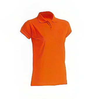 T-shirt Polo standard damski Kolor: pomarańczowy Rozmiar: L