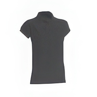 T-shirt Polo standard damski Kolor: grafitowy Rozmiar: L