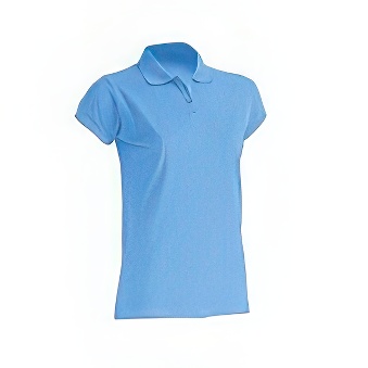 T-shirt Polo standard damski Kolor: błękitny Rozmiar: L