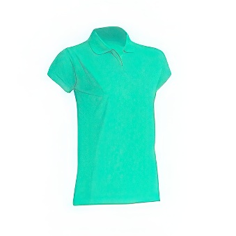 T-shirt Polo standard damski Kolor: zielono-miętowy Rozmiar: S