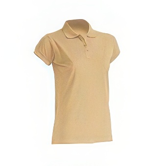 T-shirt Polo standard damski Kolor: piaskowy Rozmiar: 2XL