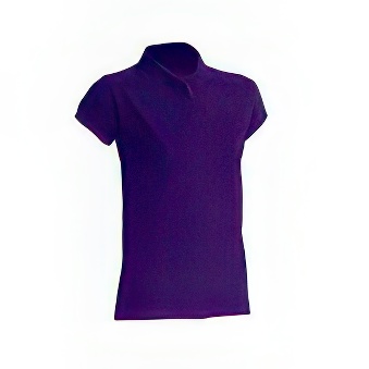 T-shirt Polo standard damski Kolor: fioletowy Rozmiar: XL