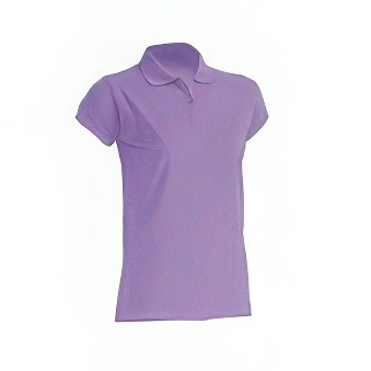 T-shirt Polo standard damski Kolor: lawendowy Rozmiar: XL
