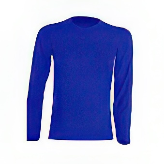 Koszulka dziecięca Longsleeve z długim rękawem do nadruku Kolor: niebieski Rozmiar: 134 - 140 cm