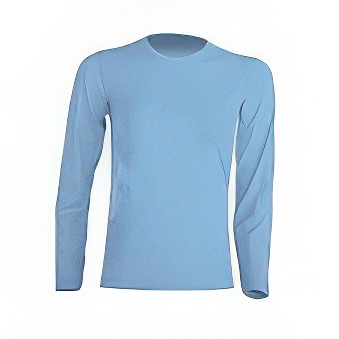 Koszulka dziecięca Longsleeve z długim rękawem do nadruku Kolor: błękitny Rozmiar: 134 - 140 cm