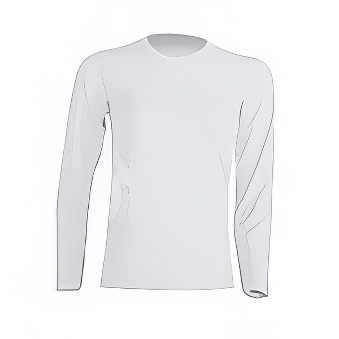 Koszulka dziecięca Longsleeve z długim rękawem do nadruku Kolor: biały Rozmiar: 110 - 122 cm