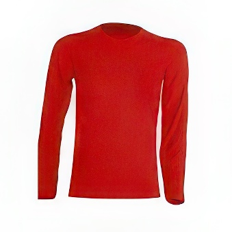 Koszulka dziecięca Longsleeve z długim rękawem do nadruku Kolor: czerwony Rozmiar: 134 - 140 cm