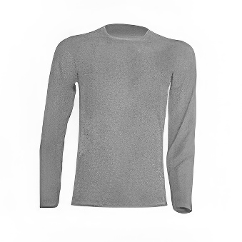 Koszulka dziecięca Longsleeve z długim rękawem do nadruku Kolor: szary melanż Rozmiar: 134 - 140 cm