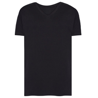 Koszulka męska V-neck do nadruku Kolor: czarny Rozmiar: 2XL