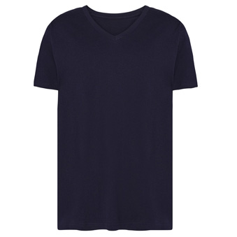 Koszulka męska V-neck do nadruku Kolor: granatowy Rozmiar: L
