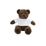 Dark-Brown teddy bear with T-shirt suitable for sublimation