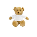 Dark-BeigeTeddy Bear with T-shirt Suitable for Printing