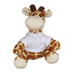 Teddy giraffe with white T-shirt for sublimation