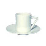 Espresso cup with saucer for sublimation