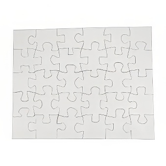 Puzzle do sublimacji - 24 elementy 16,5x10,5 cm