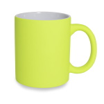 Rubber coated neon mug for engraving